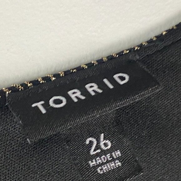 Torrid Glitter Knit Sweetheart Neck Jumpsuit Plus Sz 26 Gold Black Womens Party - Picture 4 of 15